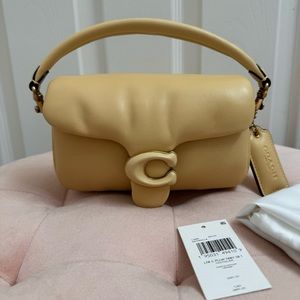 Coach Pillow Tabby 18 in Vanilla